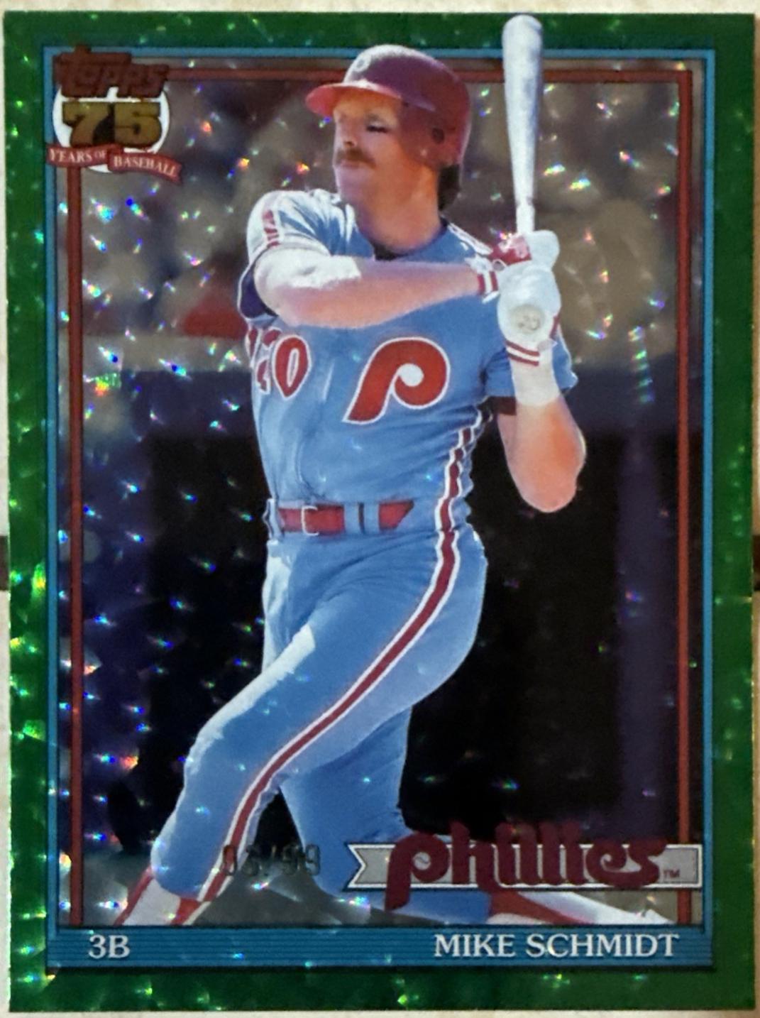 Mike Schmidt [Green Crackleboard Foil] #T91-72