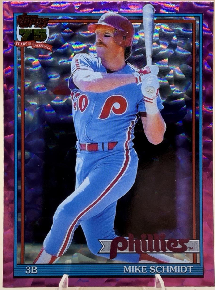 Mike Schmidt [Pink Crackleboard Foil] #T91-72