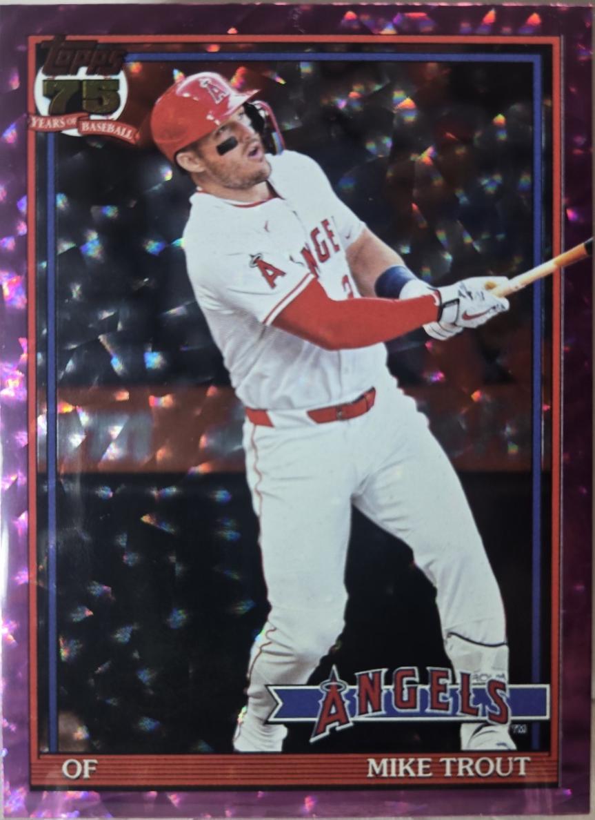 Mike Trout [Pink Crackleboard Foil] #T91-1