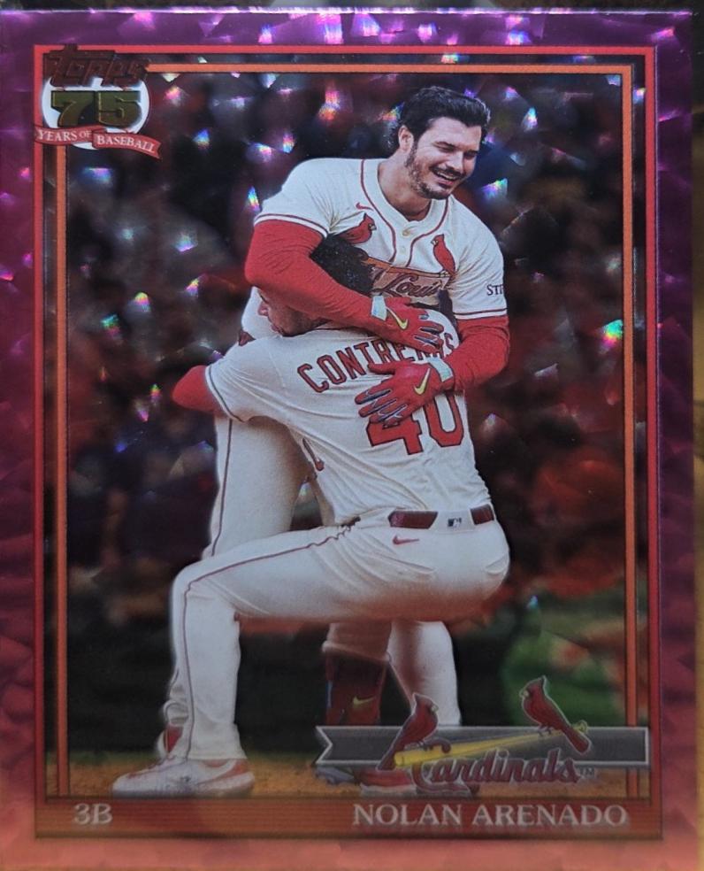 Nolan Arenado [Pink Crackleboard Foil] #T91-95