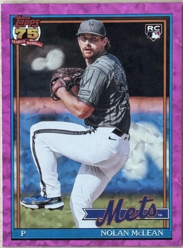 Nolan McLean [Pink Crackleboard Foil] #T91-63