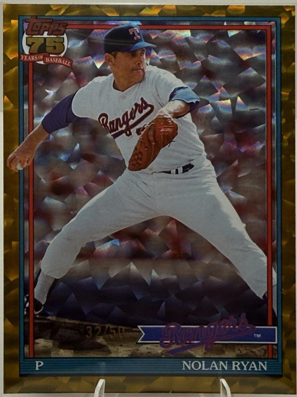 Nolan Ryan [Gold Crackleboard Foil] #T91-97