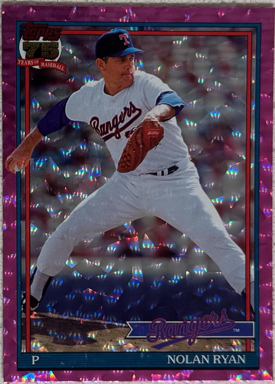 Nolan Ryan [Pink Crackleboard Foil] #T91-97