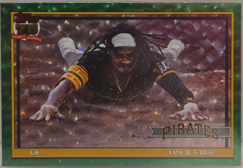 Oneil Cruz [Green Crackleboard Foil] #T91-14