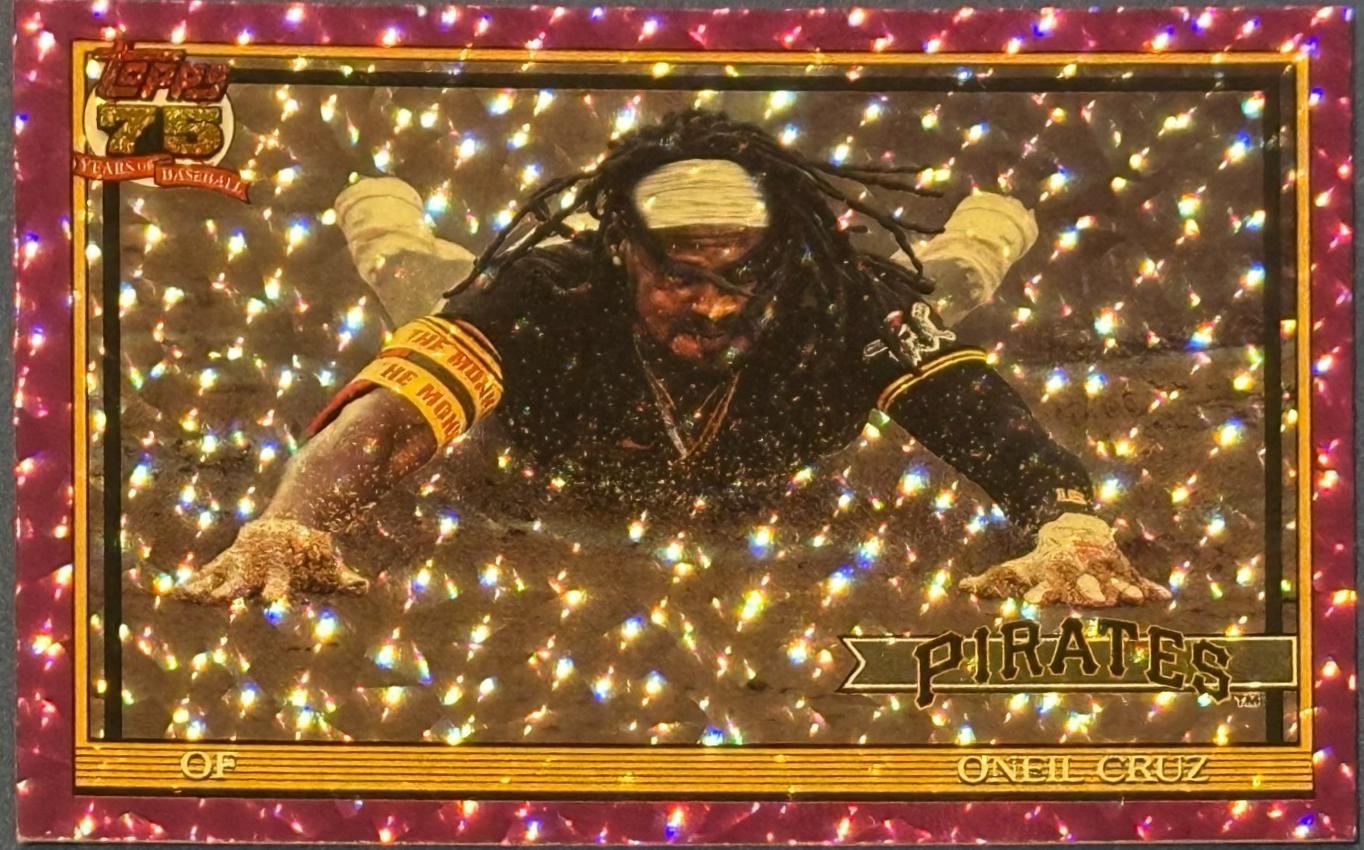 Oneil Cruz [Pink Crackleboard Foil] #T91-14