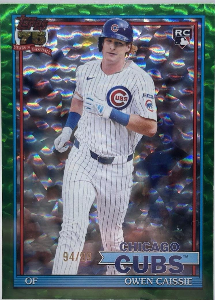 Owen Caissie [Green Crackleboard Foil] #T91-10