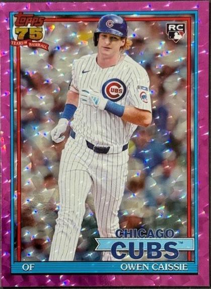 Owen Caissie [Pink Crackleboard Foil] #T91-10
