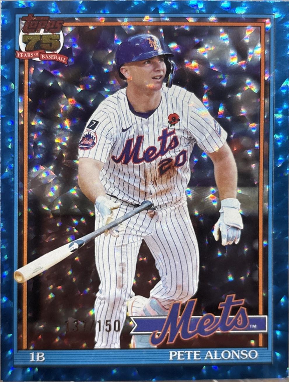 Pete Alonso [Blue Crackleboard Foil] #T91-12