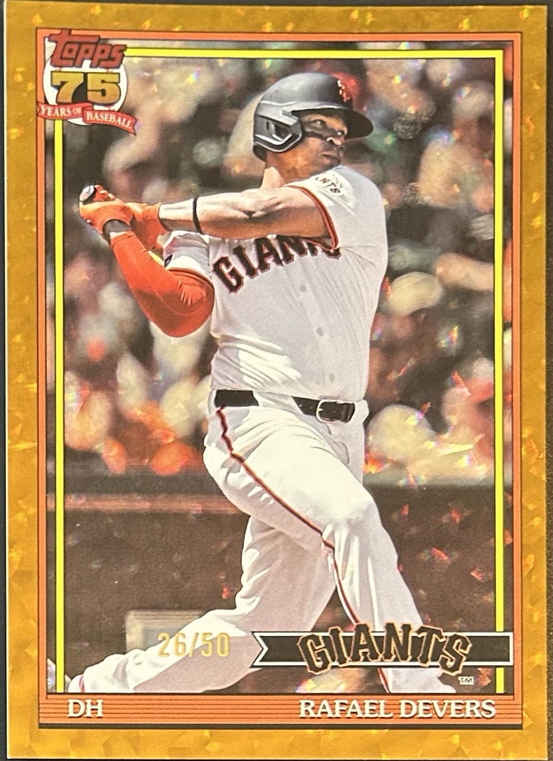 Rafael Devers [Gold Crackleboard Foil] #T91-54