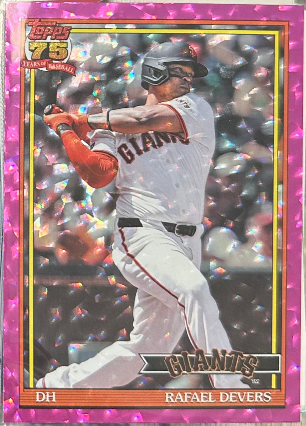 Rafael Devers [Pink Crackleboard Foil] #T91-54