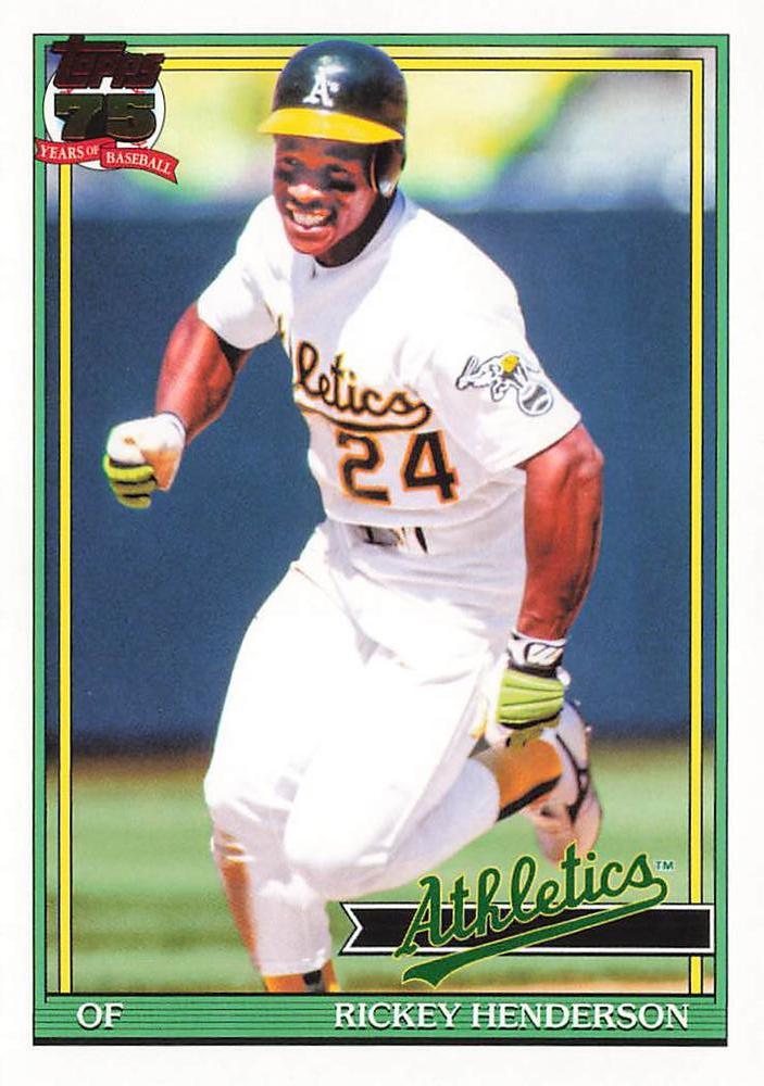 Rickey Henderson #T91-52