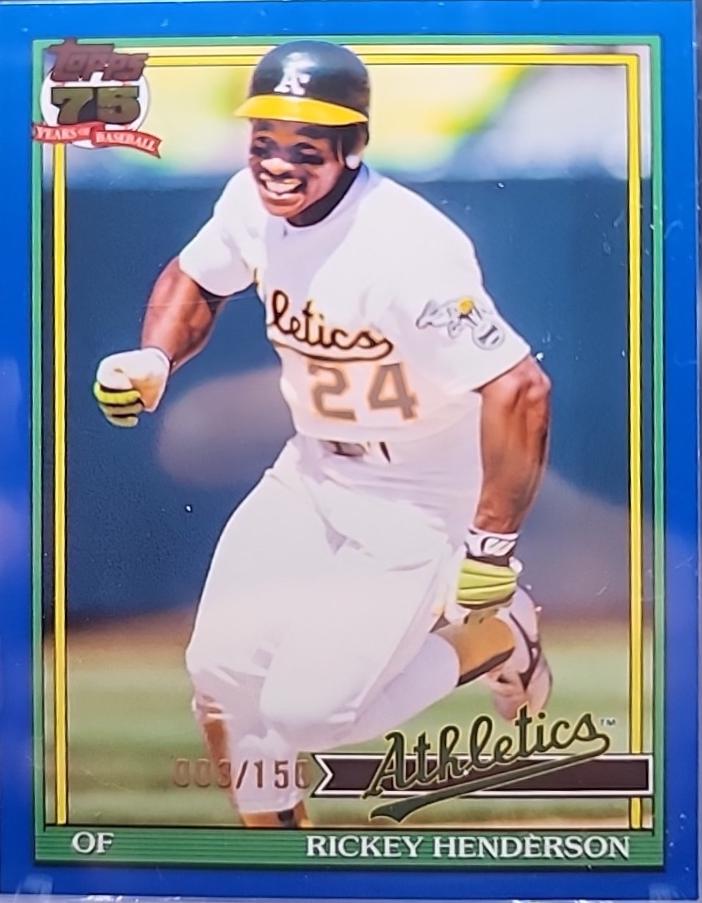 Rickey Henderson [Blue] #T91-52