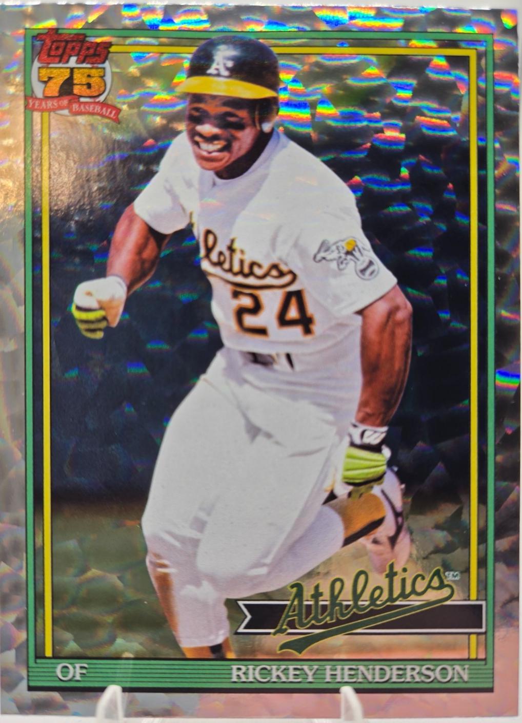 Rickey Henderson [Crackleboard Foil] #T91-52