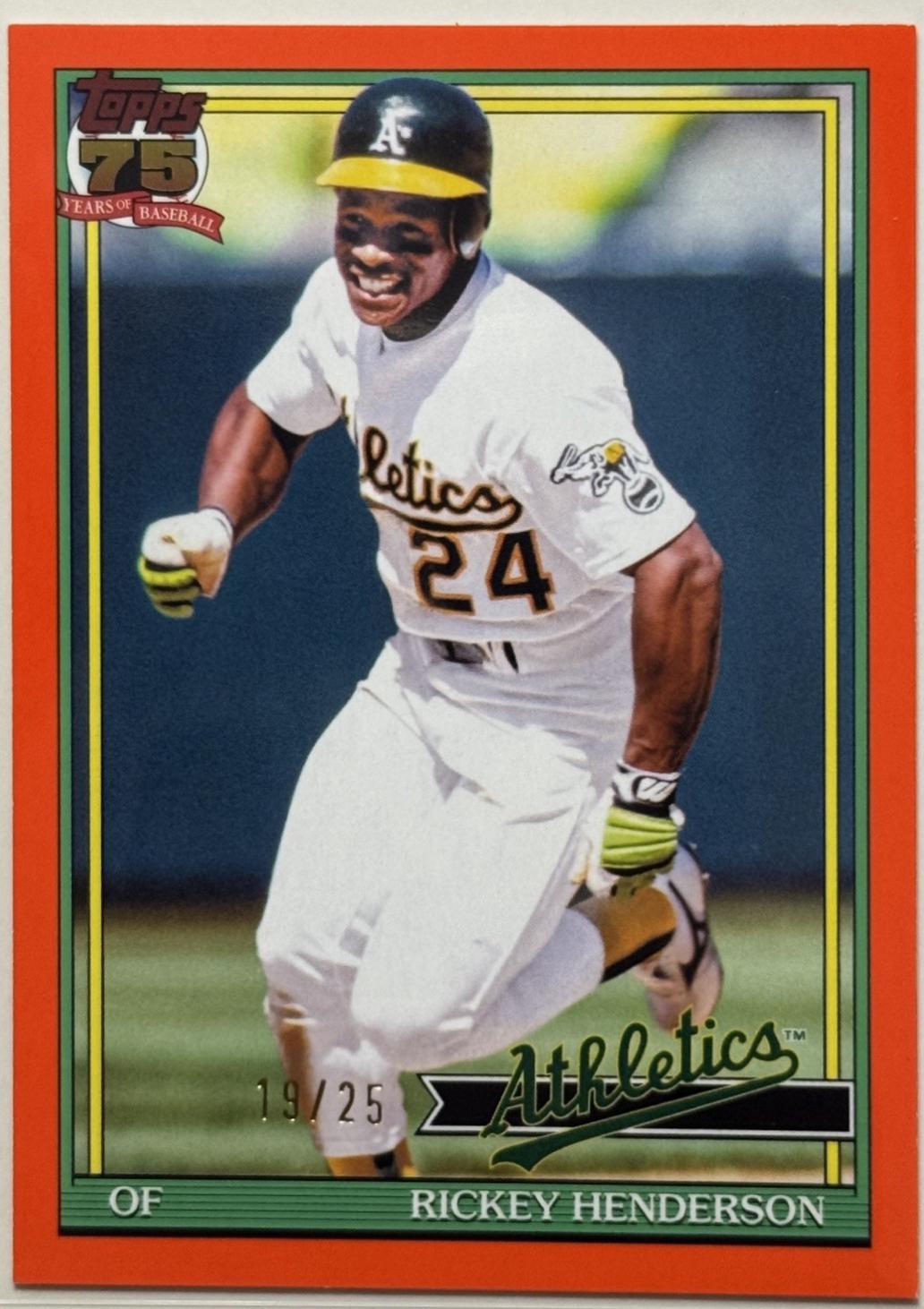 Rickey Henderson [Orange] #T91-52