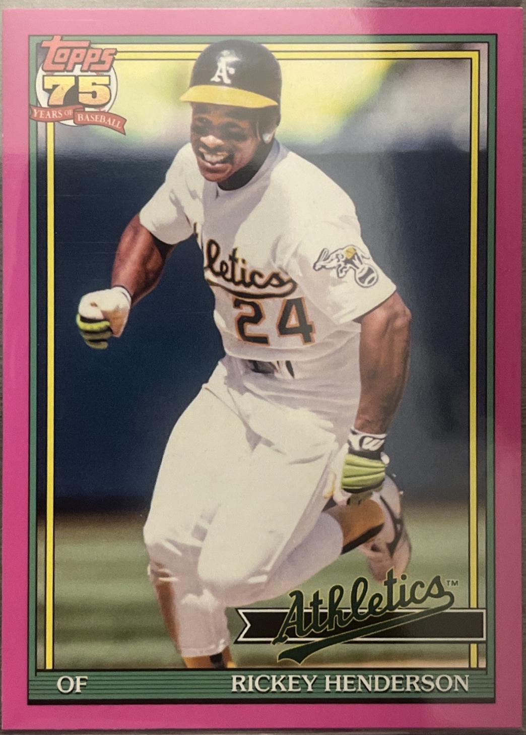 Rickey Henderson [Pink] #T91-52