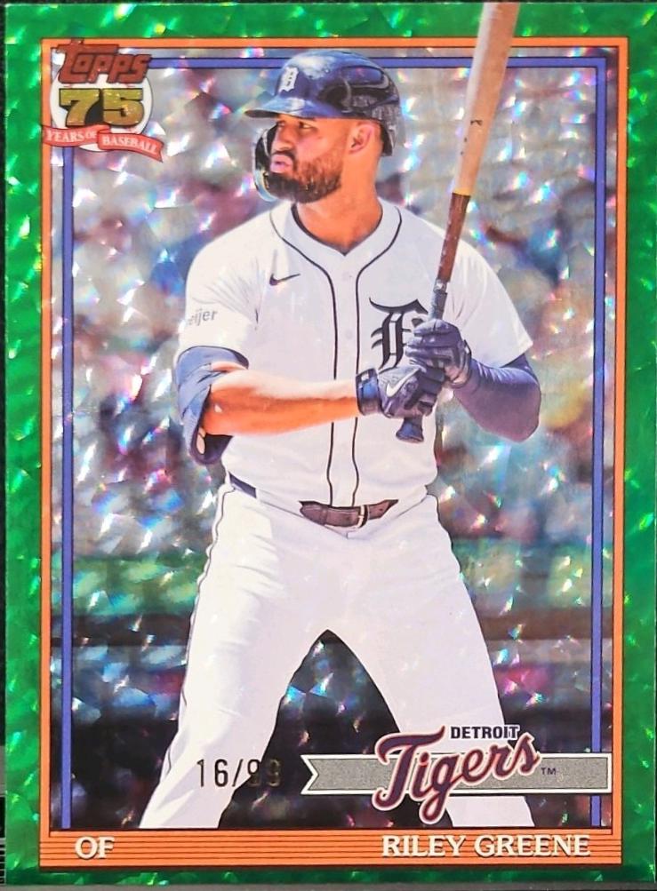 Riley Greene [Green Crackleboard Foil] #T91-2