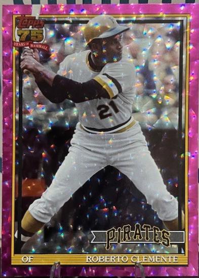 Roberto Clemente [Pink Crackleboard Foil] #T91-99
