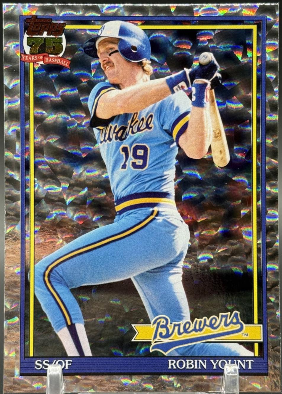 Robin Yount [Crackleboard Foil] #T91-32