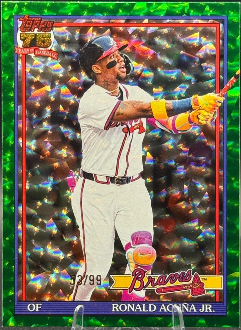 Ronald Acuna Jr. [Green Crackleboard Foil] #T91-84