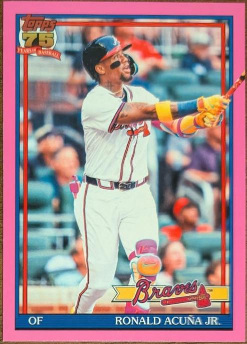 Ronald Acuna Jr. [Pink Crackleboard Foil] #T91-84