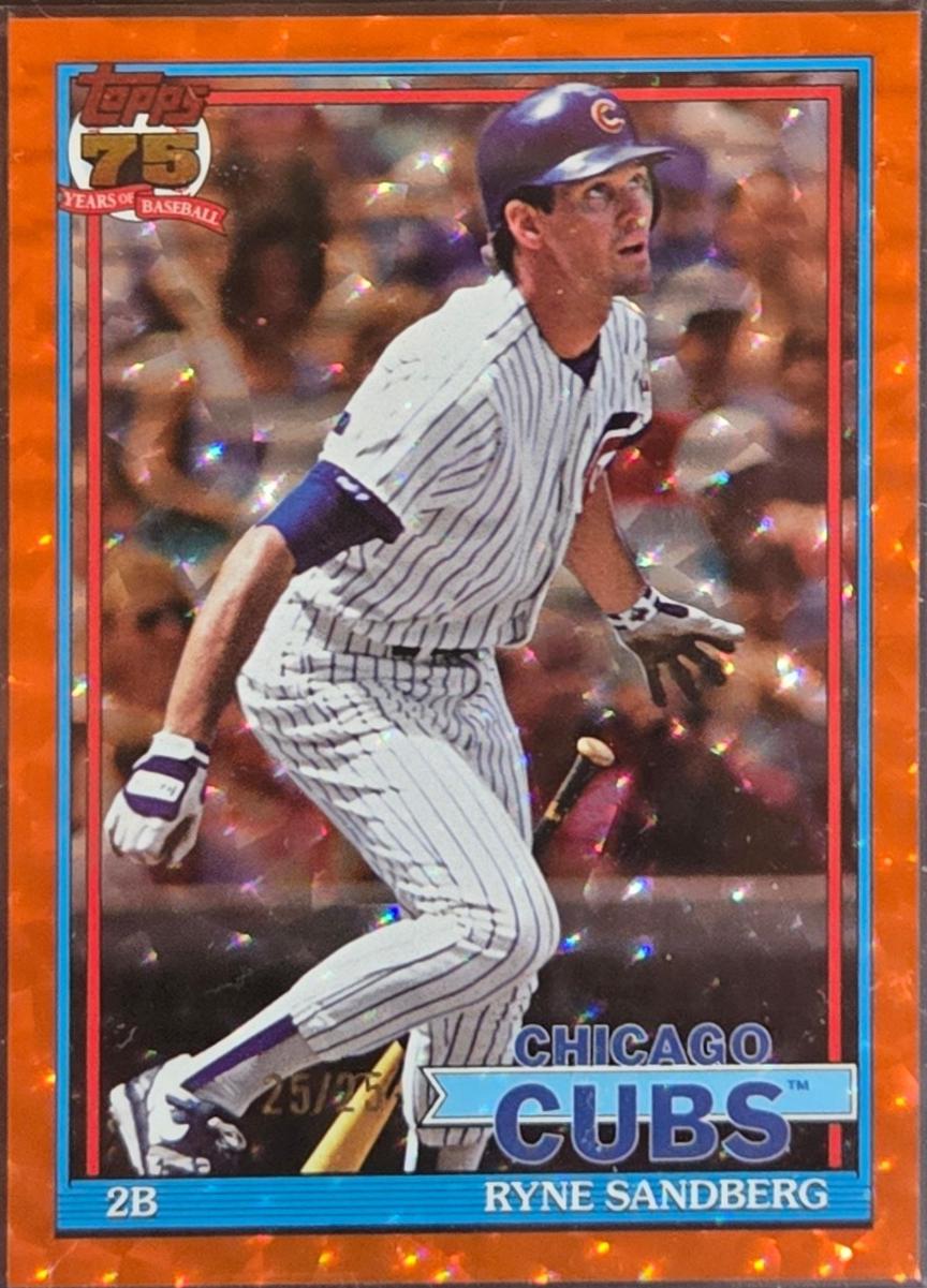 Ryne Sandberg [Orange Crackleboard Foil] #T91-25