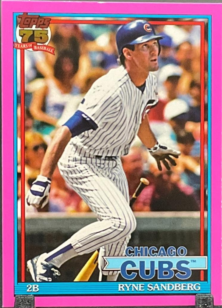 Ryne Sandberg [Pink Crackleboard Foil] #T91-25