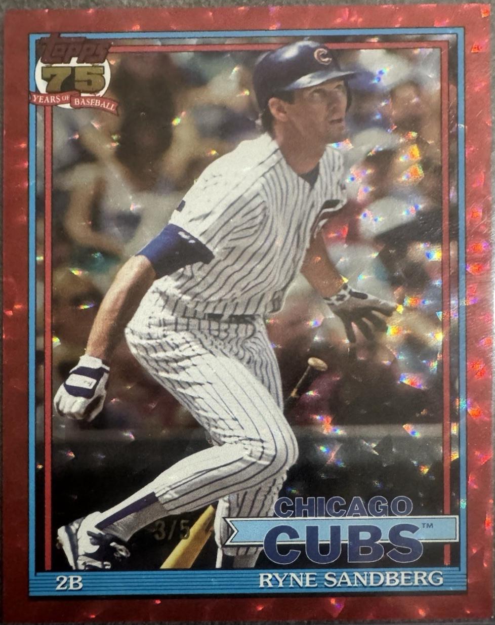 Ryne Sandberg [Red Crackleboard Foil] #T91-25