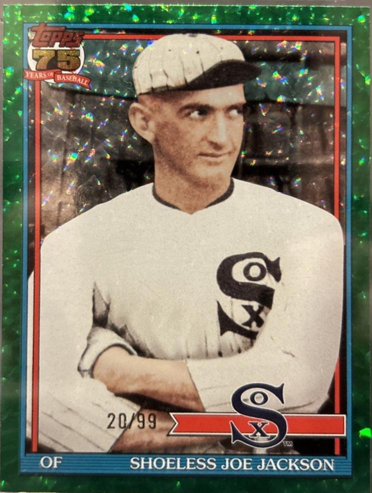 Shoeless Joe Jackson [Green Crackleboard Foil] #T91-27