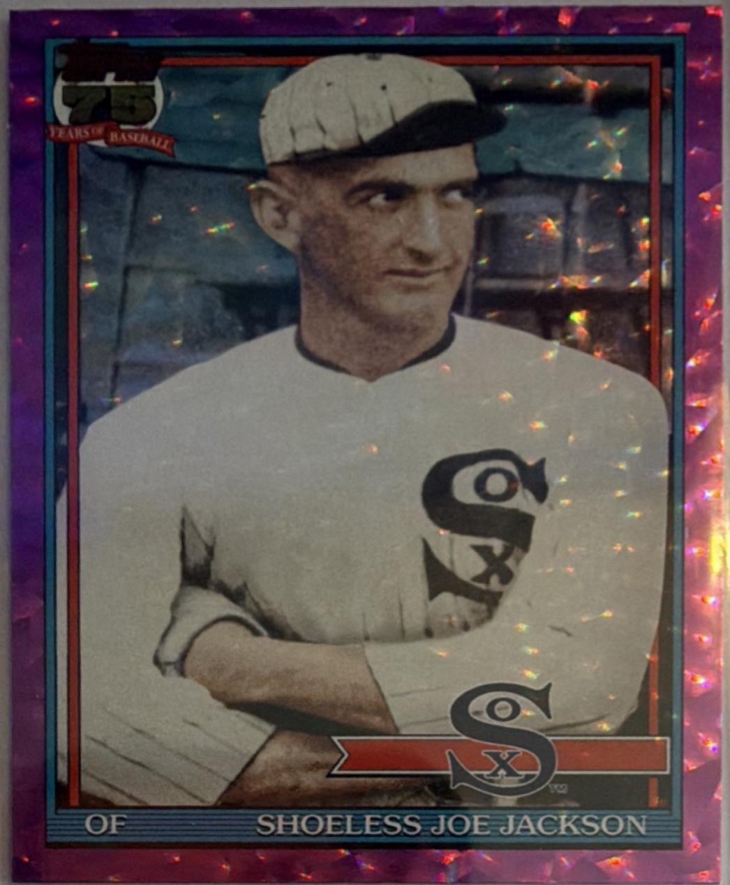 Shoeless Joe Jackson [Pink Crackleboard Foil] #T91-27