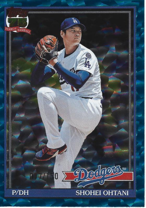 Shohei Ohtani [Blue Crackleboard Foil] #T91-100
