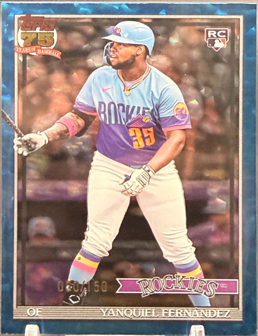 Yanquiel Fernandez [Blue Crackleboard Foil] #T91-61