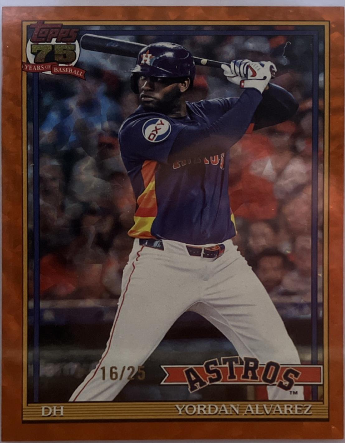 Yordan Alvarez [Orange Crackleboard Foil] #T91-36