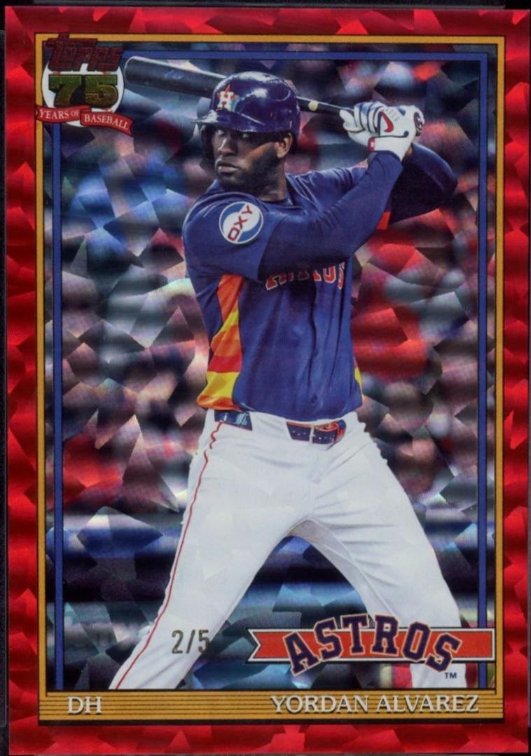 Yordan Alvarez [Red Crackleboard Foil] #T91-36