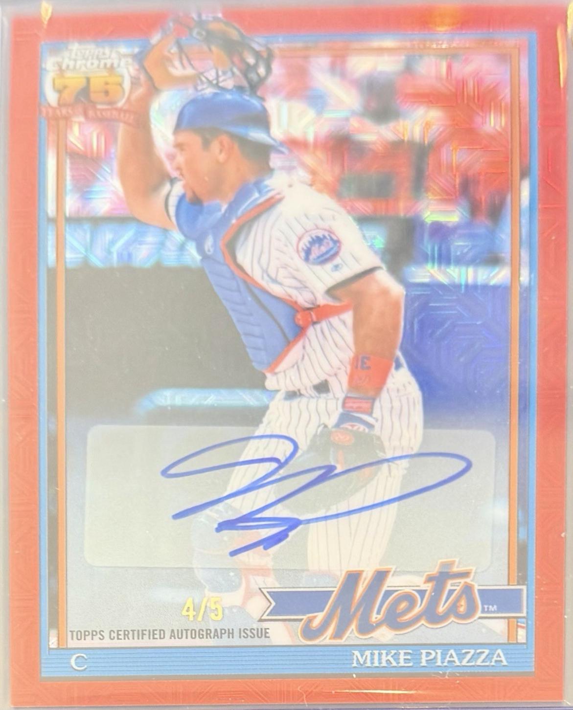 Mike Piazza [Red Autograph] #91C-81