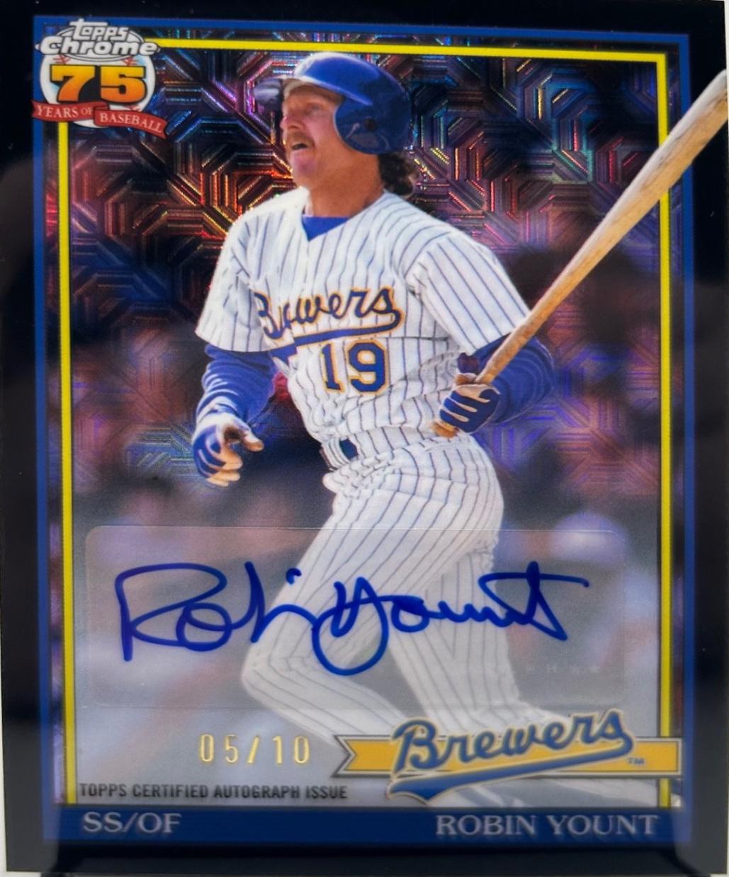 Robin Yount [Black Autograph] #91C-68