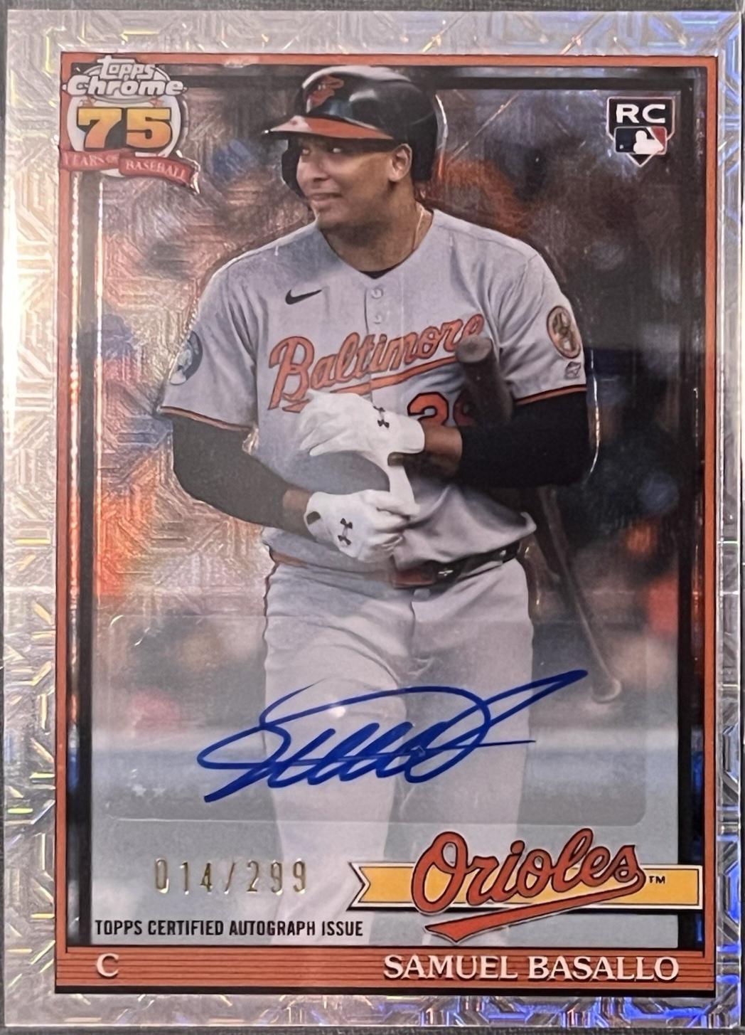 Samuel Basallo [Aqua Autograph] #91C-30