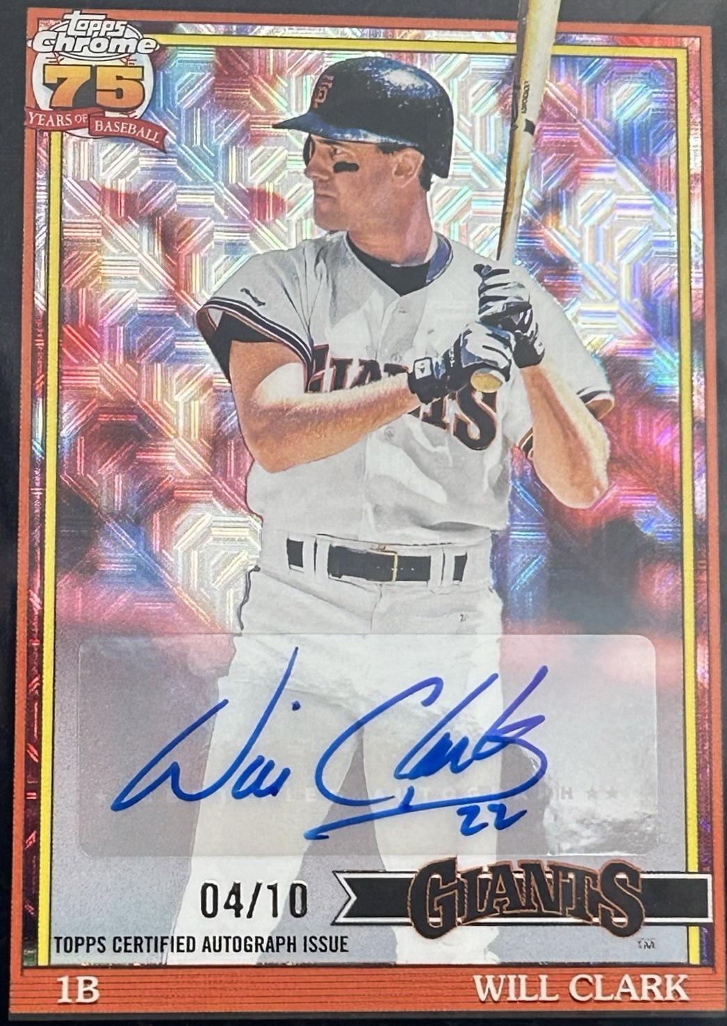 Will Clark [Black Autograph] #91C-96