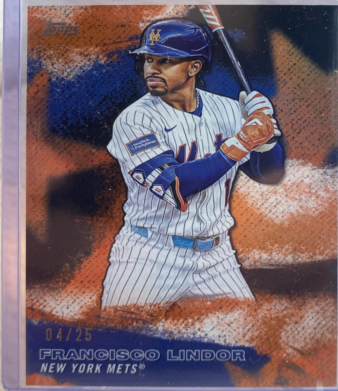 Francisco Lindor [Orange Crackleboard Foil] #SMLB-10