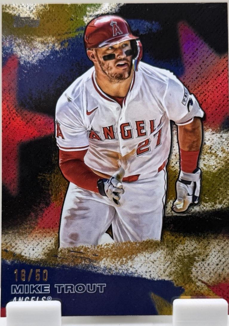 Mike Trout [Gold Crackleboard Foil] #SMLB-7