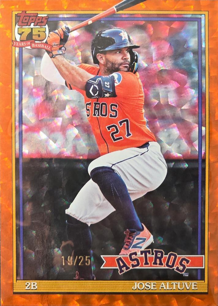 Jose Altuve [Orange Crackleboard Foil] #T91-7