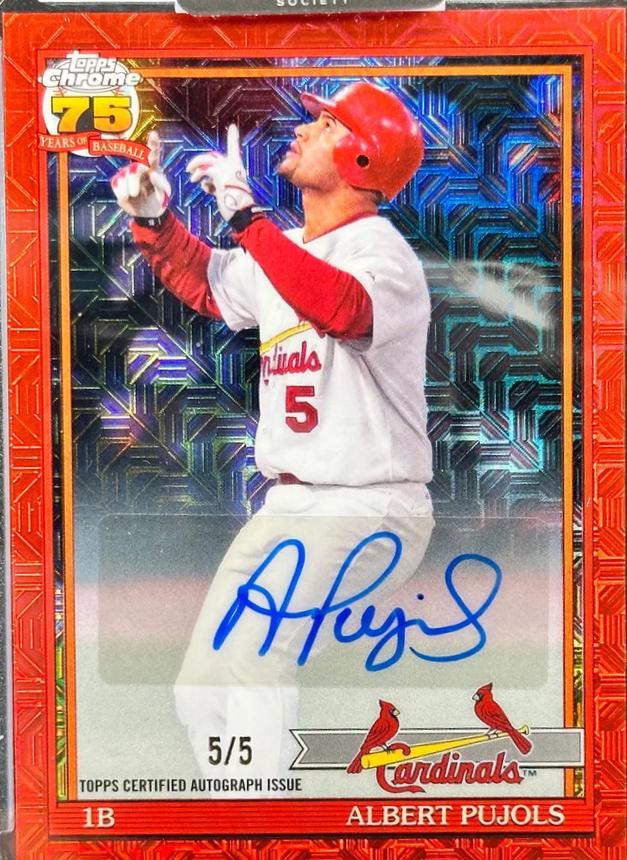 Albert Pujols [Red Autograph] #91C-13