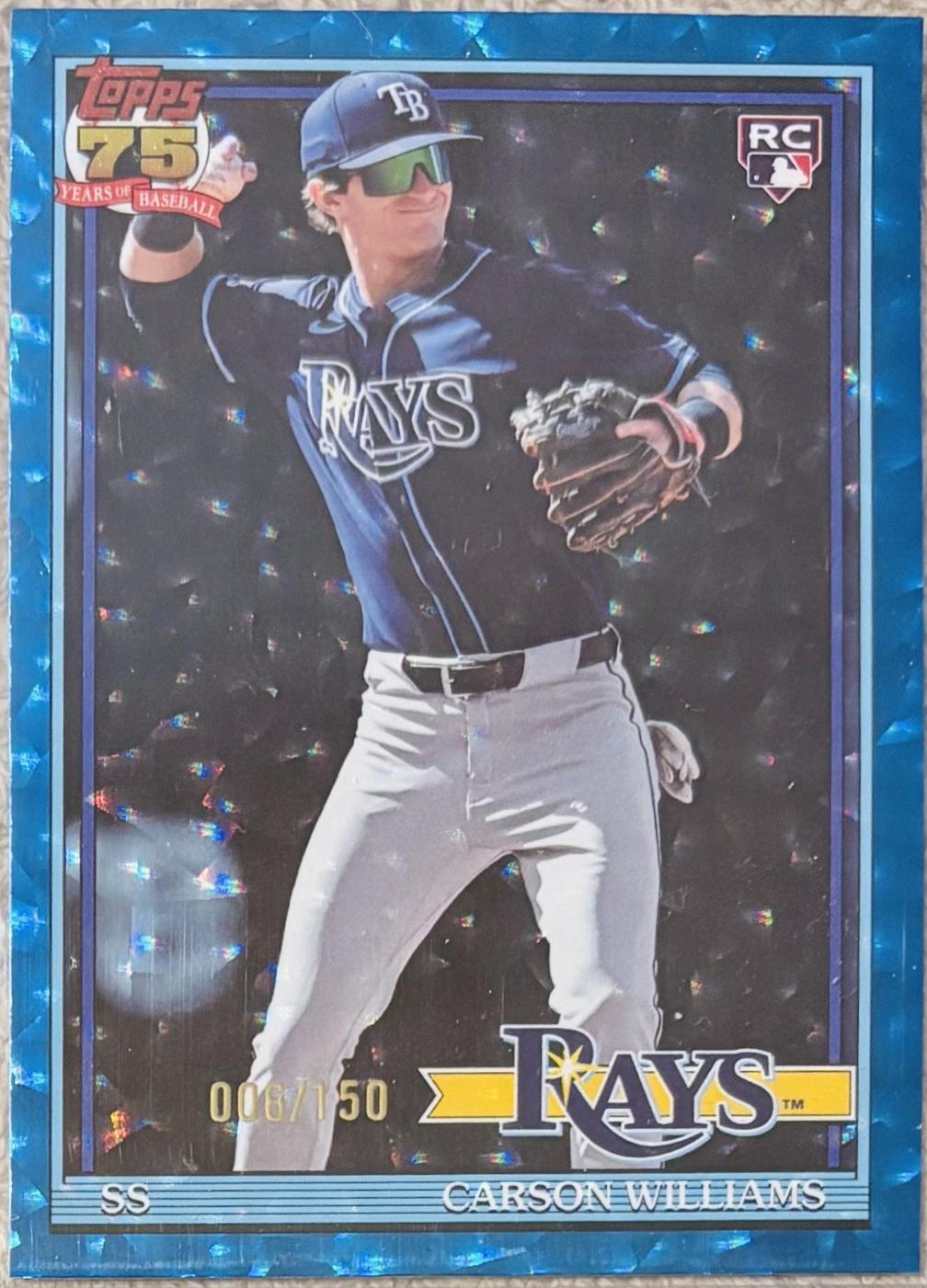 Carson Williams [Blue Crackleboard Foil] #T91-38