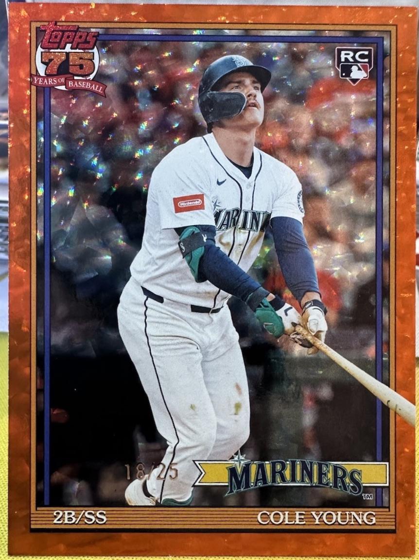 Cole Young [Orange Crackleboard Foil] #T91-98