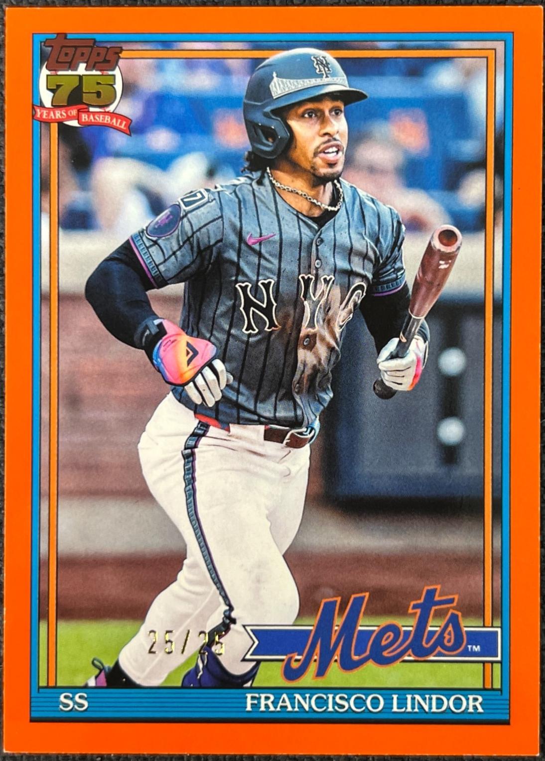 Francisco Lindor [Orange Crackleboard Foil] #T91-19