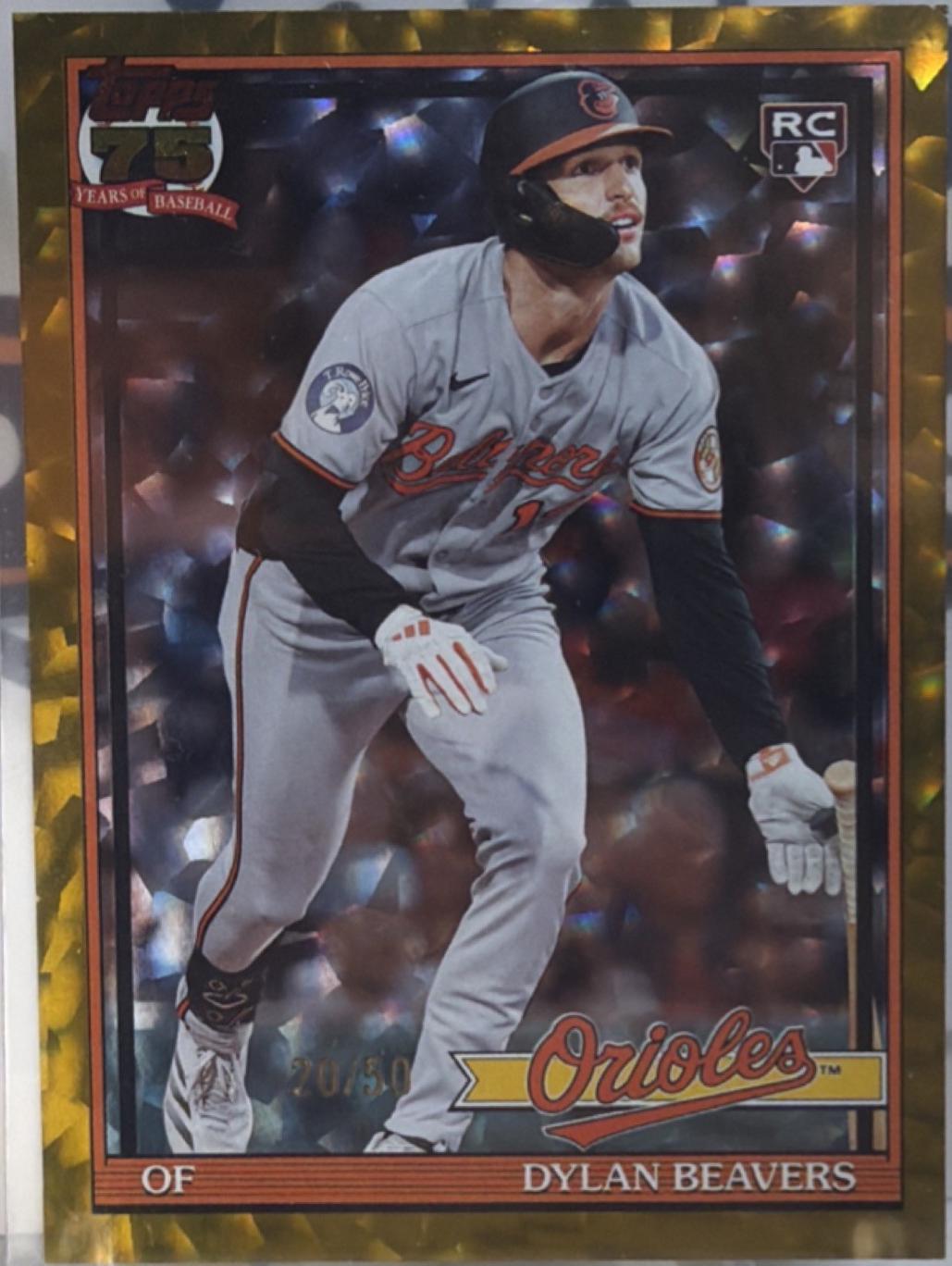 Dylan Beavers [Gold Crackleboard Foil] #T91-24
