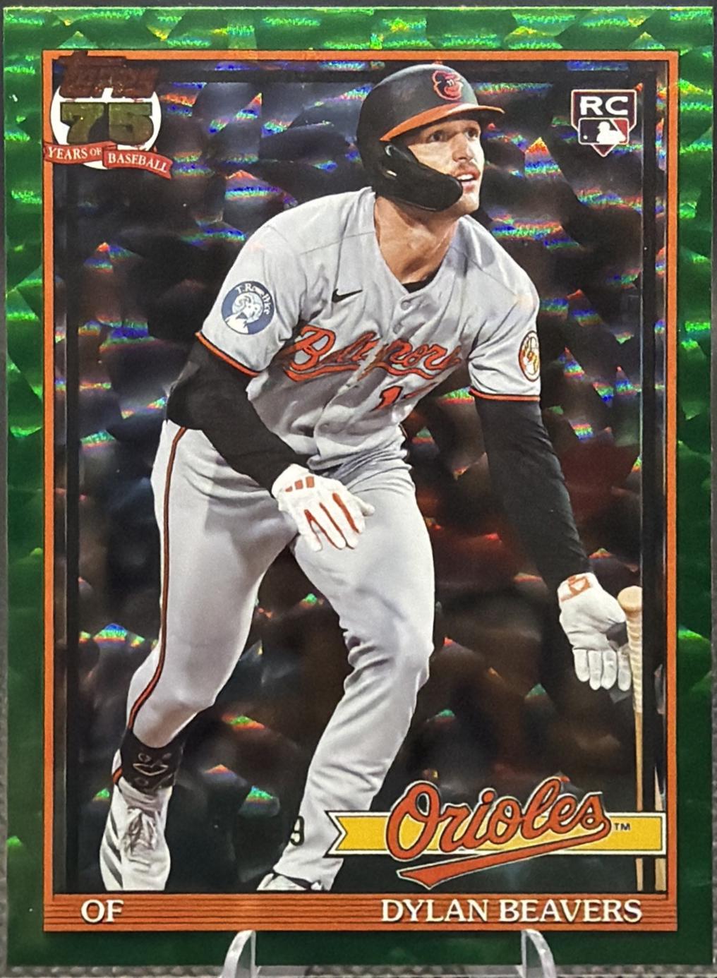 Dylan Beavers [Green Crackleboard Foil] #T91-24