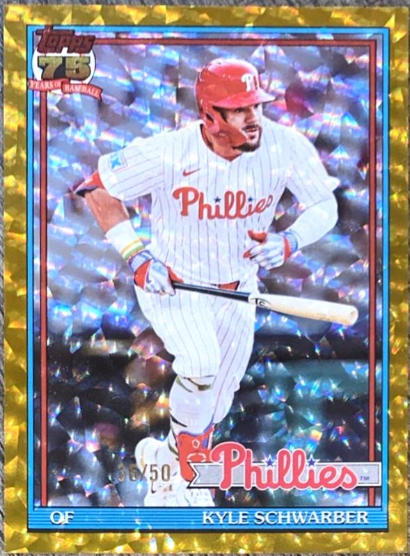 Kyle Schwarber [Gold Crackleboard Foil] #T91-5