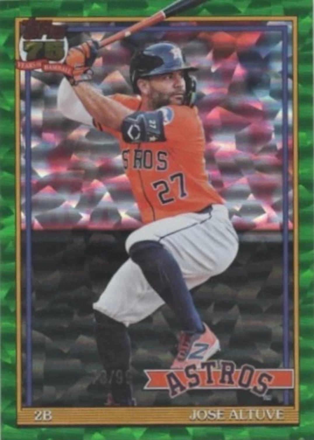 Jose Altuve [Green Crackleboard Foil] #T91-7