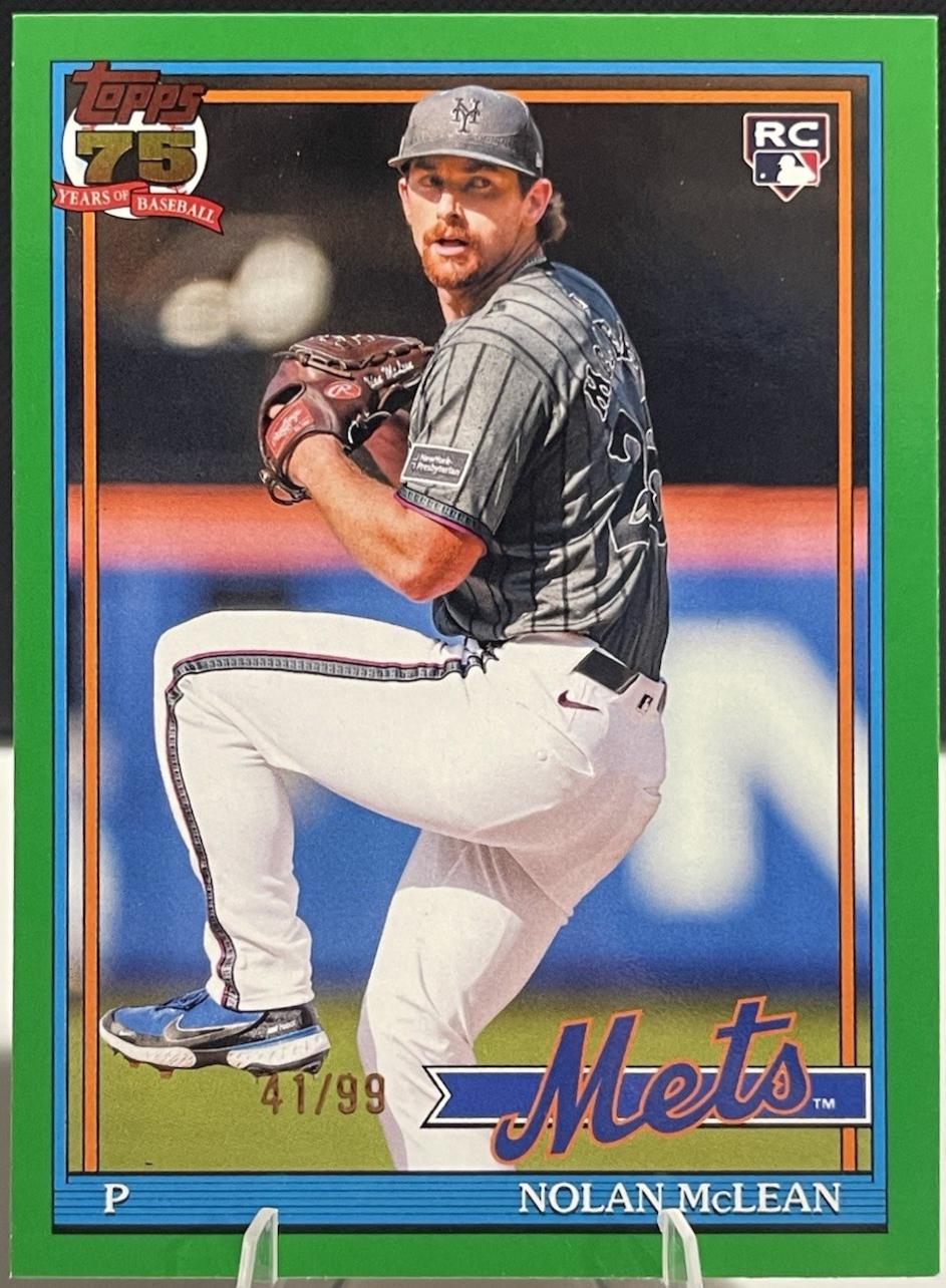 Nolan McLean [Green Crackleboard Foil] #T91-63