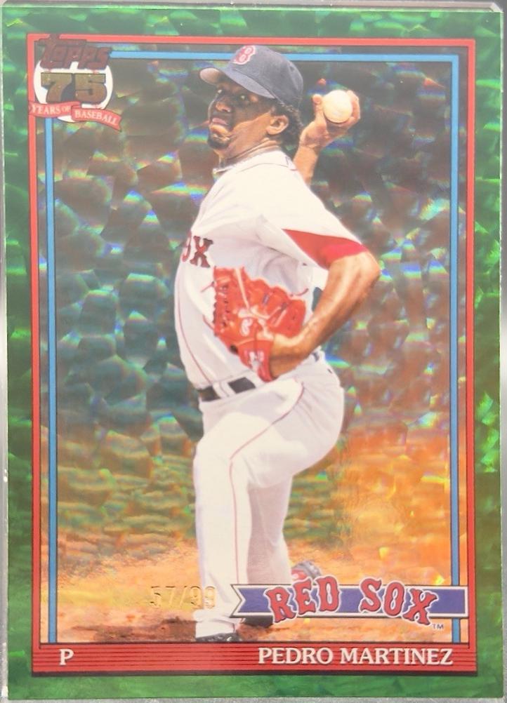 Pedro Martinez [Green Crackleboard Foil] #T91-75